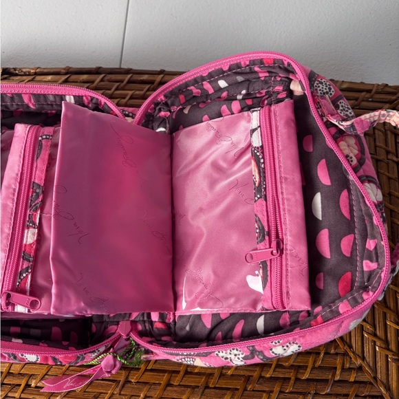 Vera Bradley Travel Jewelry Organizer NWT–Blush Floral, Quilted, Multi-Pocket - Picture 7 of 14